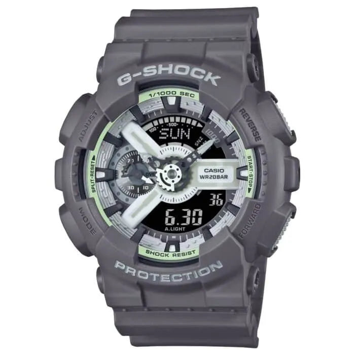 Casio G-Shock Analog Digital GA-110HD-8ADR White Dial Resin Men's Watch