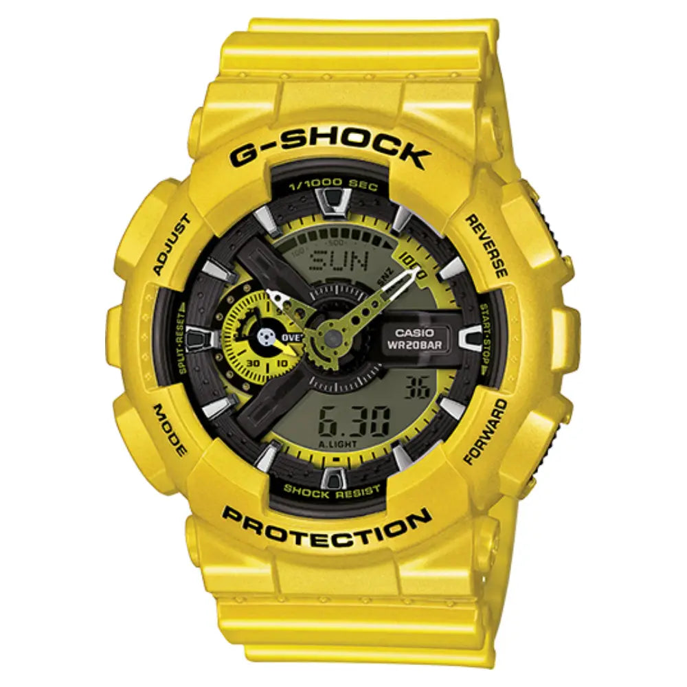 Casio G-Shock GA-110NM-9ADR Yellow Dial Resin Men's Watch