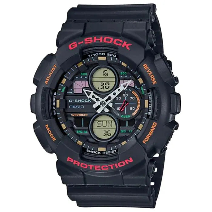 G-Shock Casual GA-140-1A4DR Black Dial Resin Men's Watch