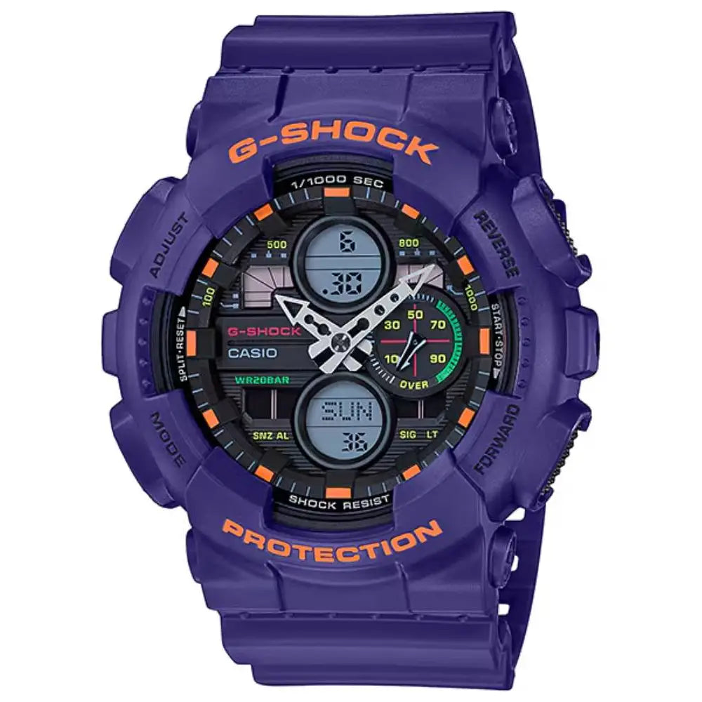 Casio G-Shock GA-140-6AER Black Dial Resin Men's Watch