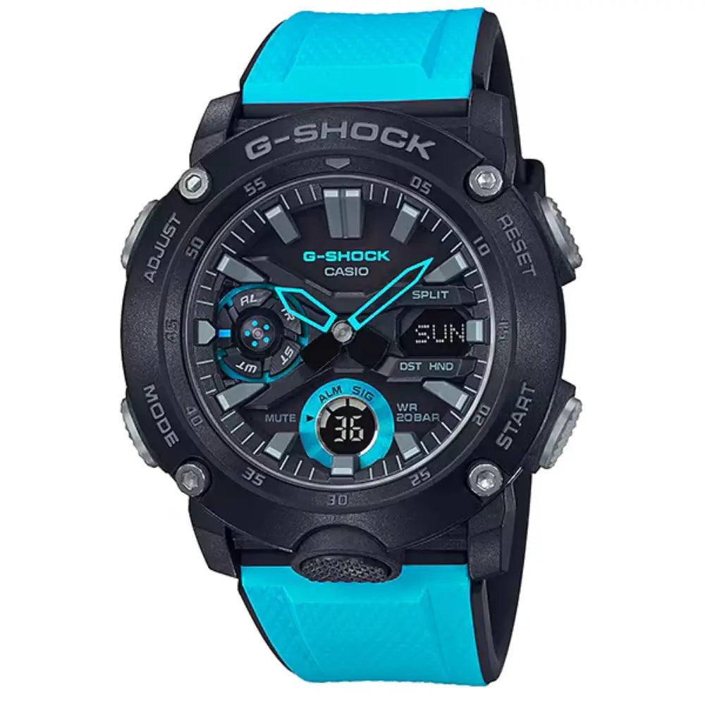 G-Shock Casual GA-2000-1A2DR Black Dial Resin Men's Watch