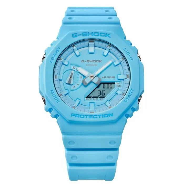 G-Shock Analog Digital GA-2100-2A2DR Blue Dial Carbon Men's Watch