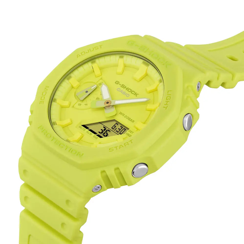 G-Shock Analog Digital GA-2100-9A9DR Yellow Dial Carbon Men's Watch