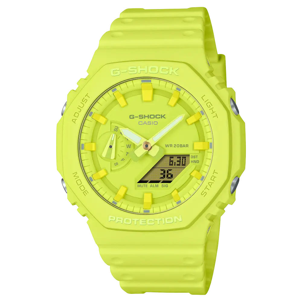G-Shock Analog Digital GA-2100-9A9DR Yellow Dial Carbon Men's Watch