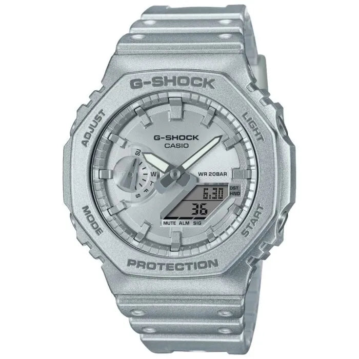 G-Shock Analog Digital GA-2100FF-8ADR Silver Dial Resin Men's Watch