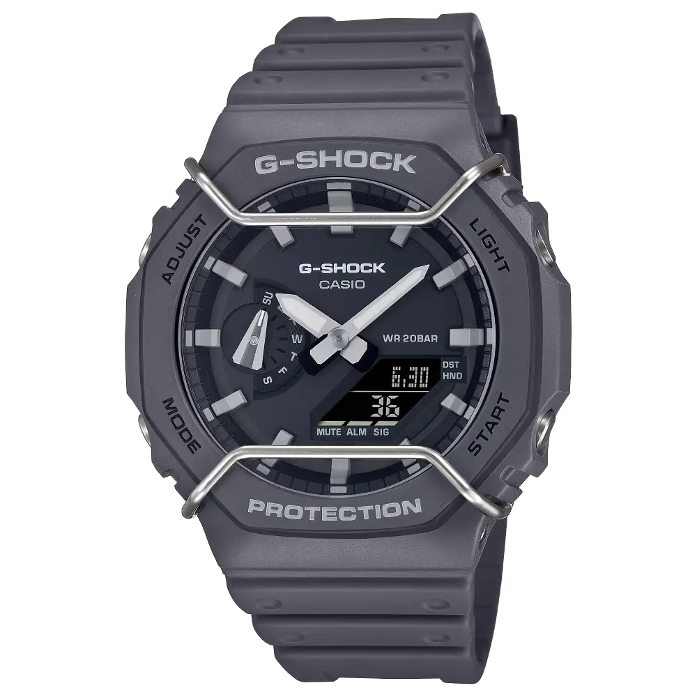 G-Shock Tone-On-Tone GA-2100PTS-8ADR Grey Dial Resin Men's Watch