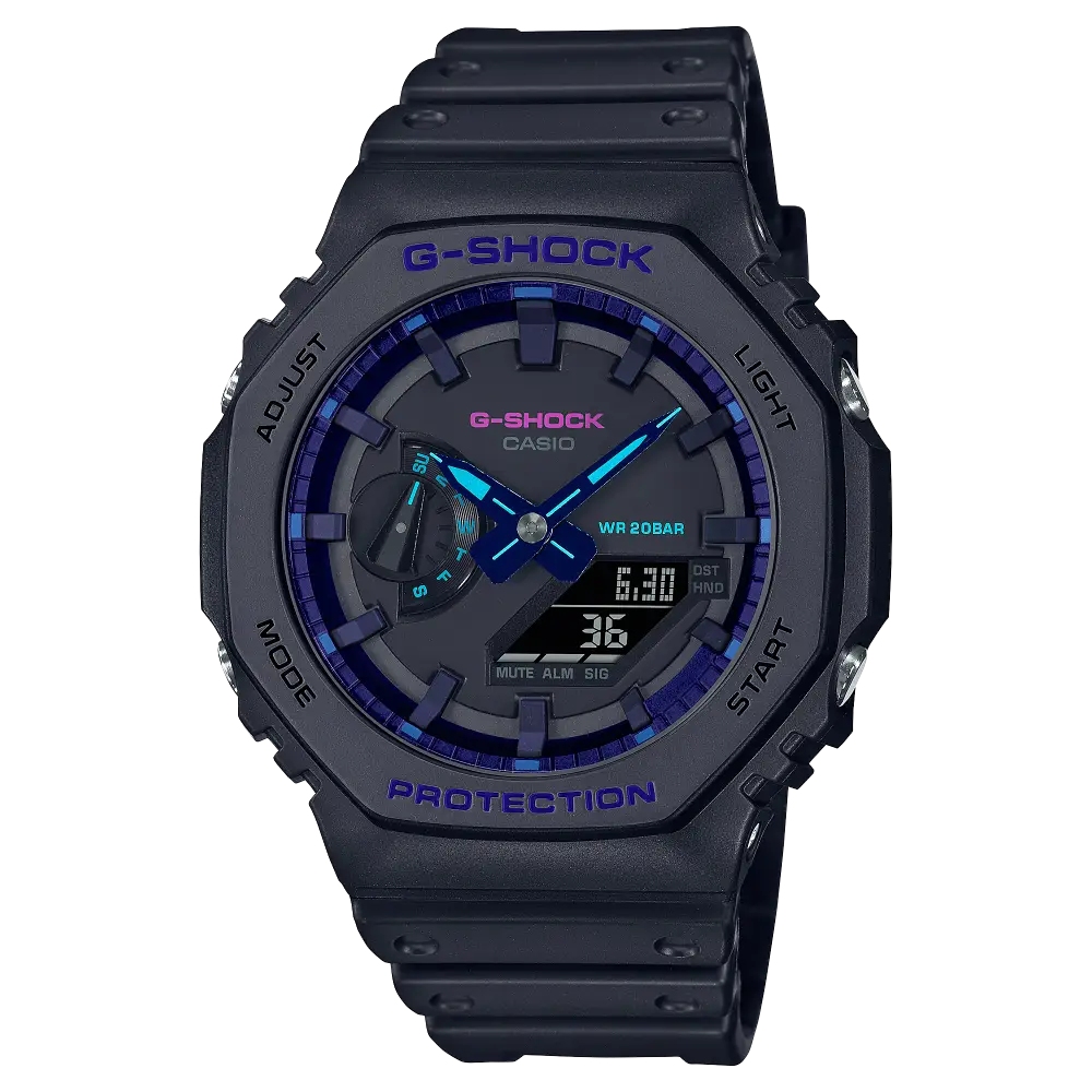 G-Shock Analog Digital GA-2100VB-1ADR Black Dial Carbon Men's Watch