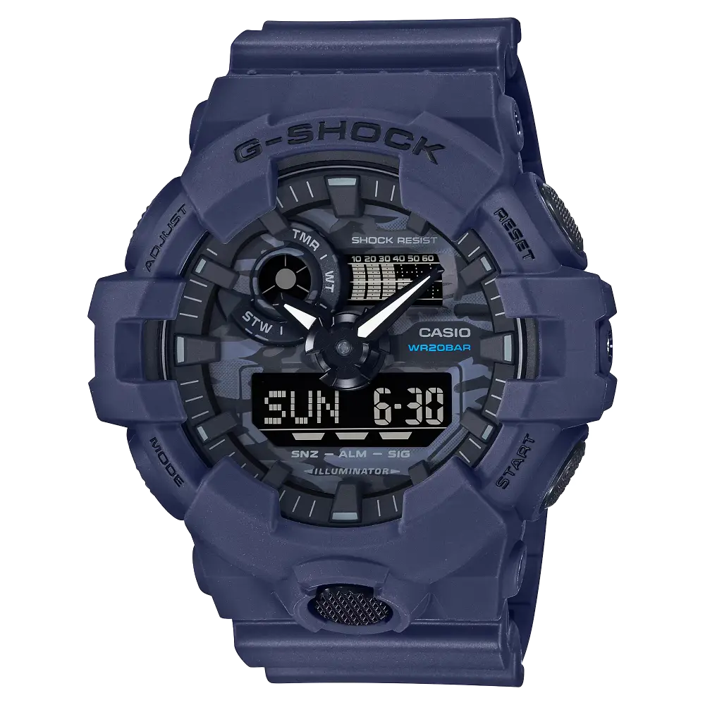 G-Shock Casual GA-700CA-2ADR Black Dial Resin Men's Watch