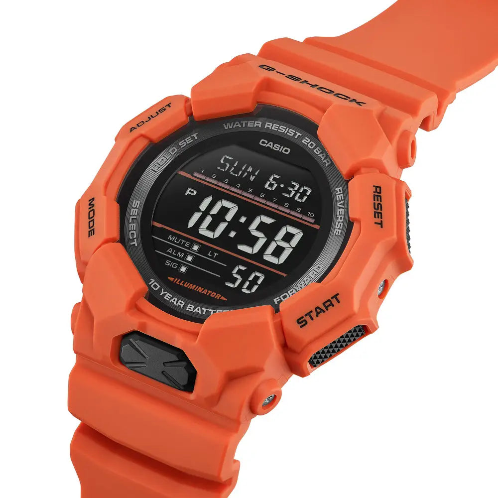 Casio G-Shock Digital GD-010-4DR Black Dial Resin Men's Watch