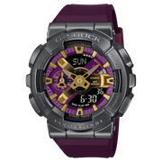 Casio G-Shock Analog Digital GM-110CL-6ADR Purple Dial Stainless Steel Men's Watch