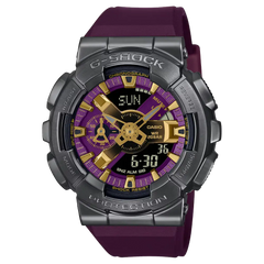 Casio G-Shock Analog Digital GM-110CL-6ADR Purple Dial Stainless Steel Men's Watch