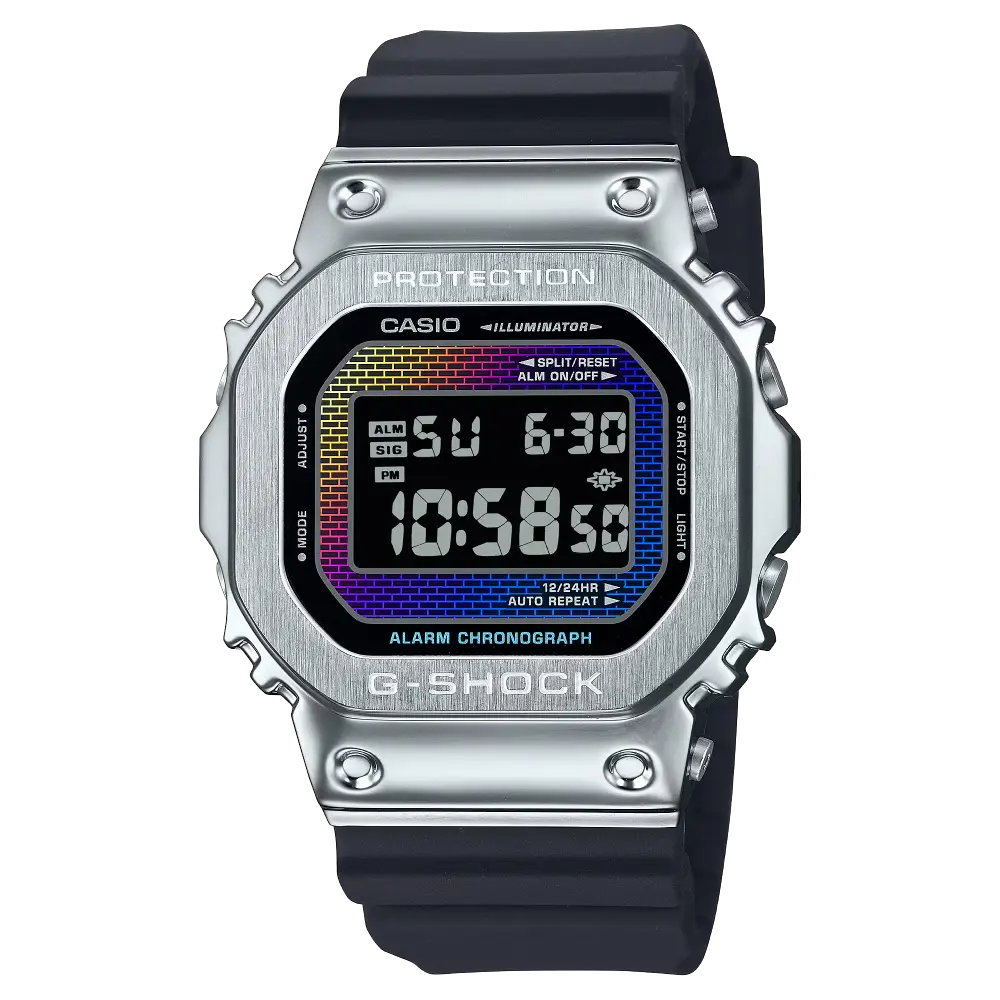 Casio G-Shock GM-5600RW-1ER Iridescent Dial Resin Men's Watch