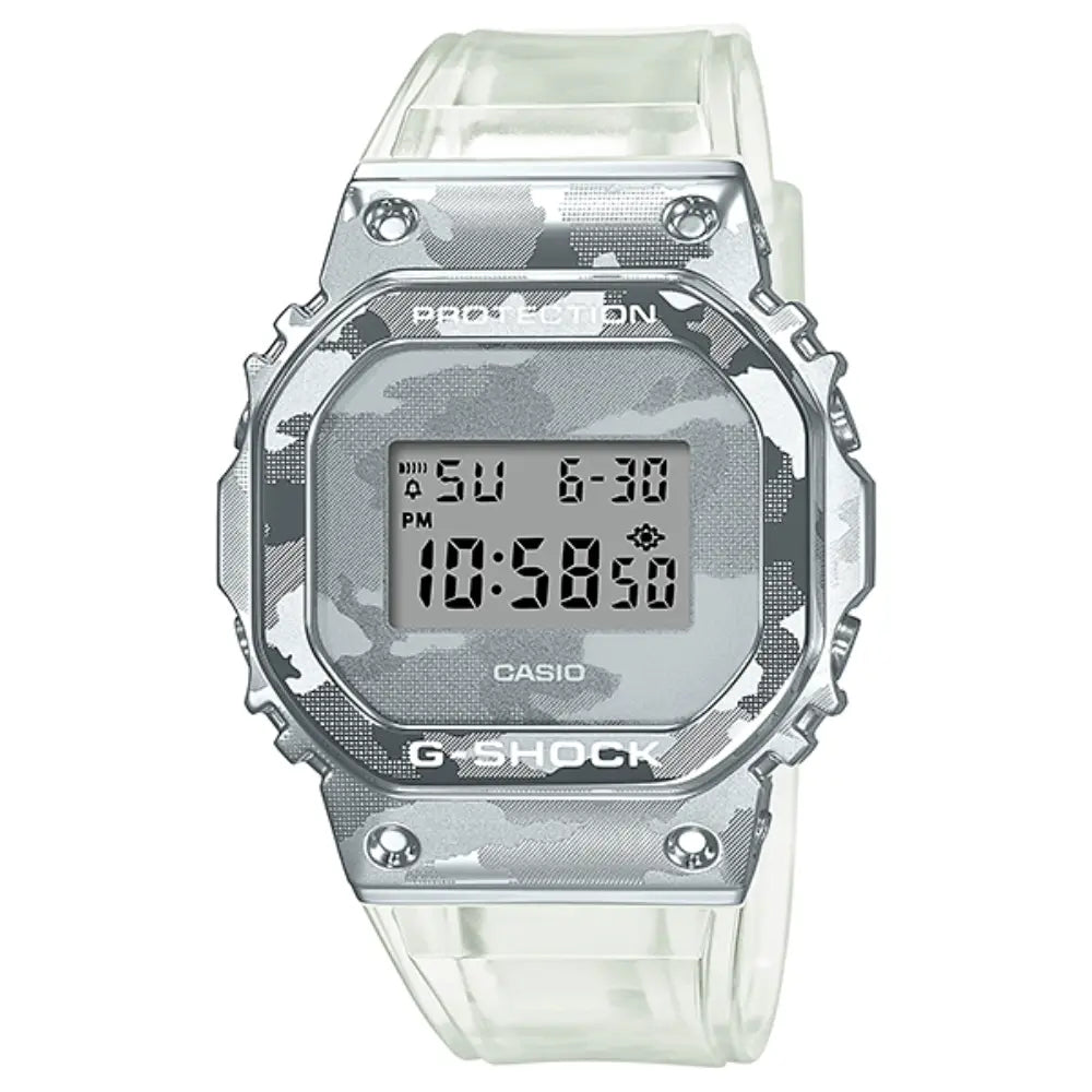 G-Shock Metal Collection GM-5600SCM-1DR Grey Dial Stainless Steel Men's Watch