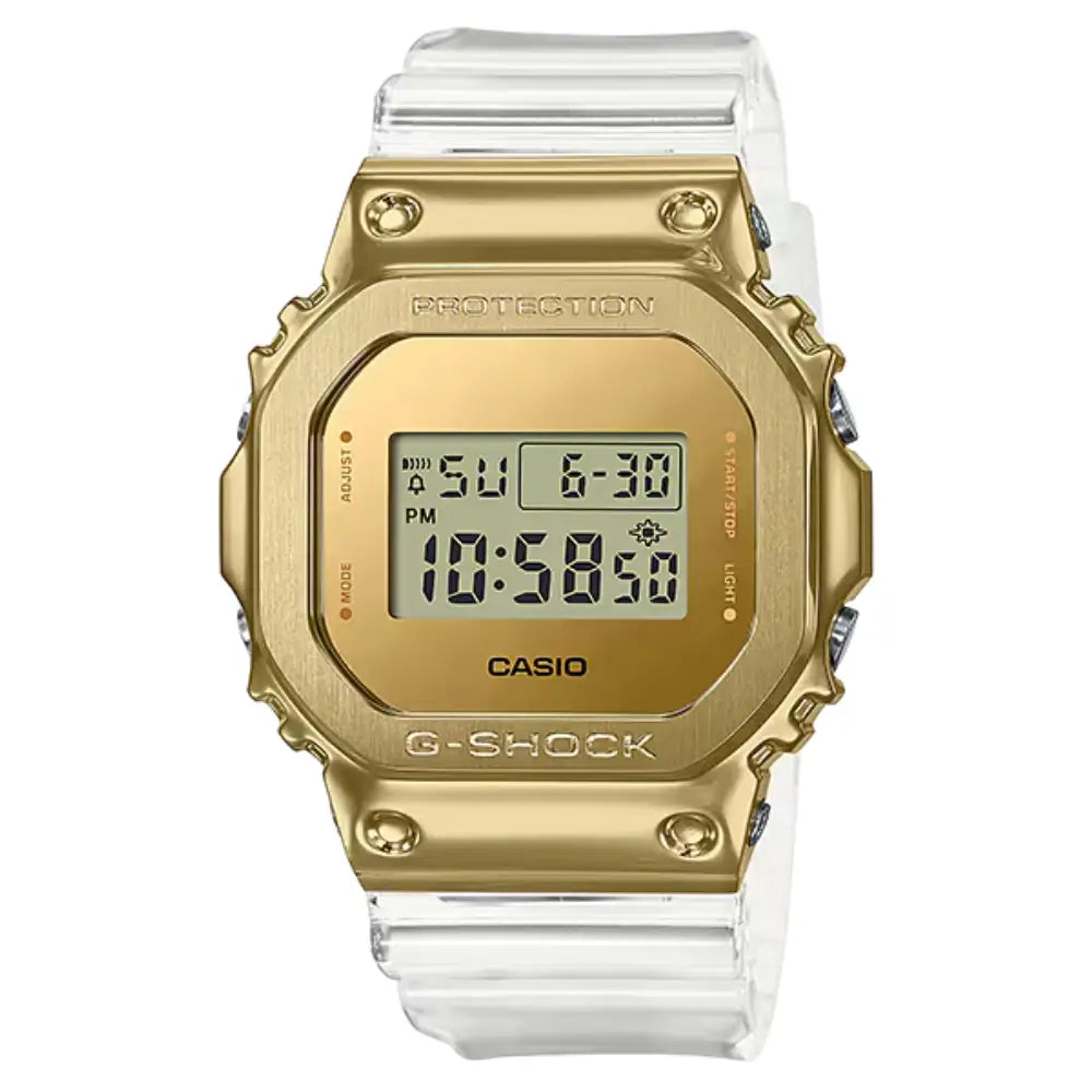 Casio G-Shock Metal Collection GM-5600SG-9DR Gold Dial Stainless Steel Men's Watch