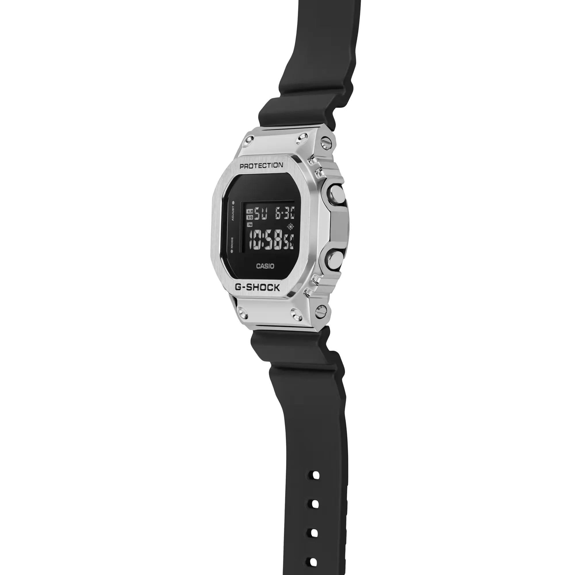 Casio G-Shock GM-5600U-1DR Metal Bezel Black Dial Resin Men's Watch