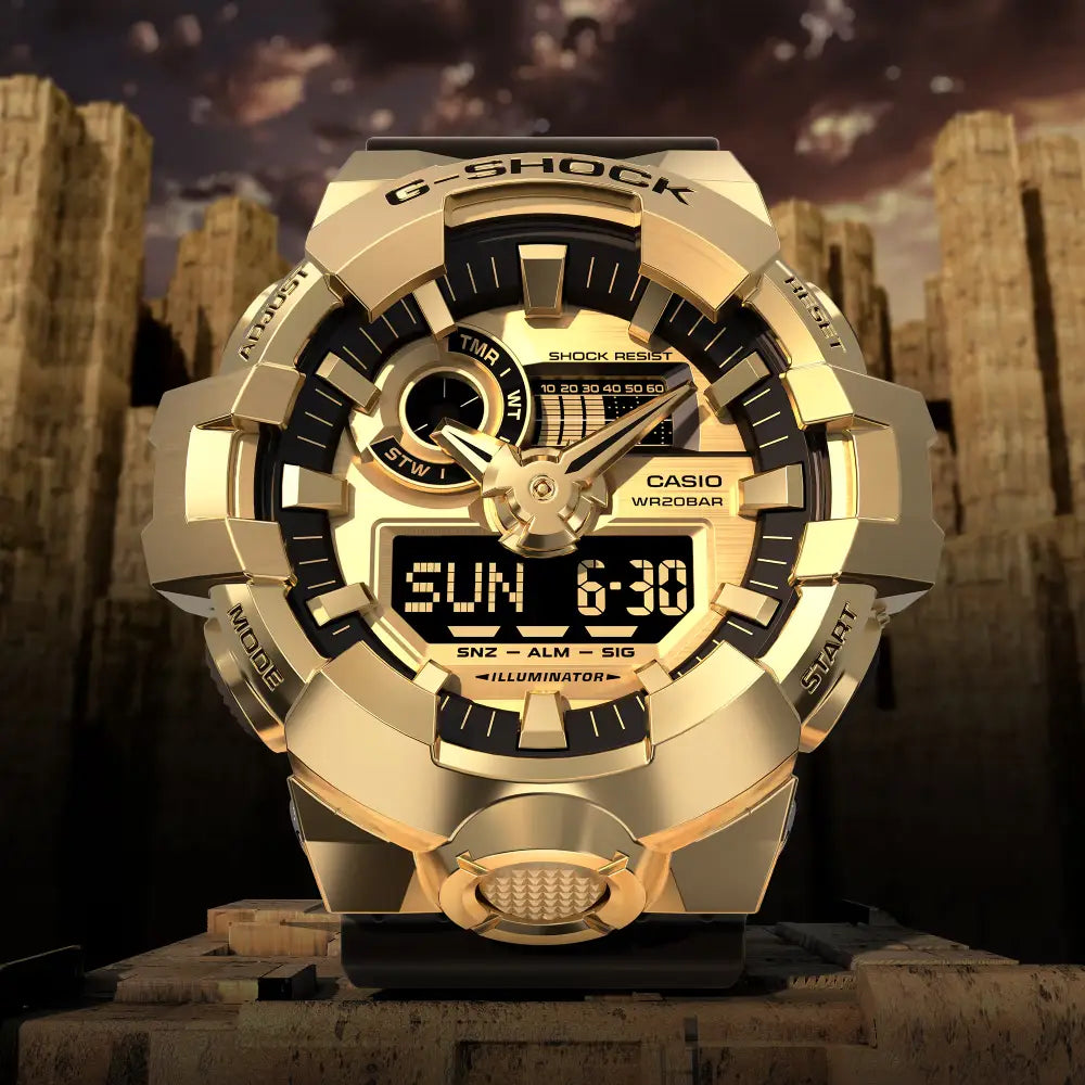 G-Shock Casual GM-700G-9ADR Gold Dial Stainless Steel Men's Watch