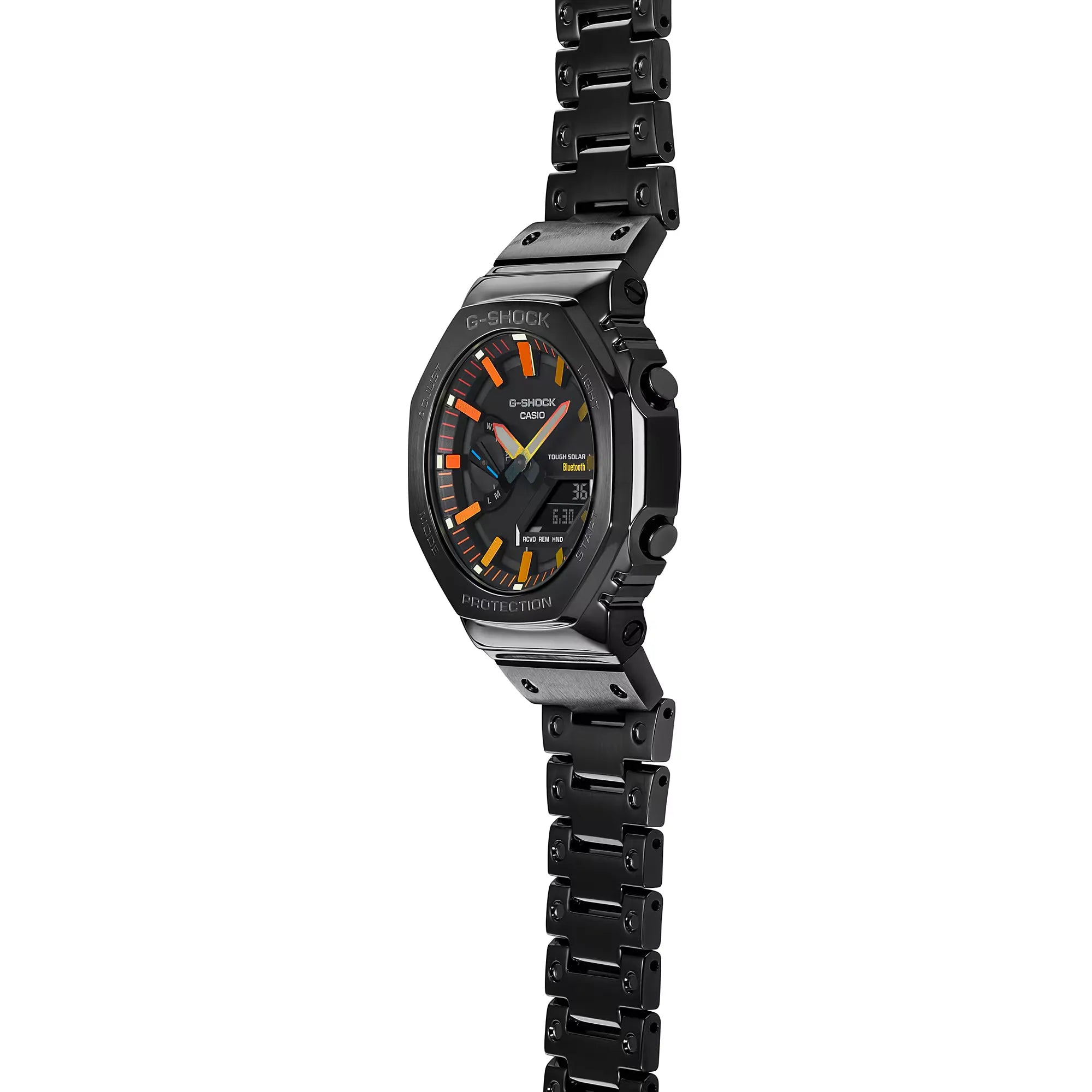 Casio G-Shock Analog-Digital GM-B2100BPC-1ADR CasiOak Bluetooth & Gradation Dial Black Stainless Steel Men's Watch