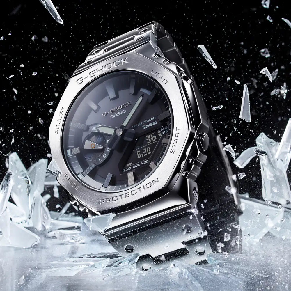 G-Shock Analog Digital GM-B2100D-1ADR Black Dial Stainless Steel Men's Watch