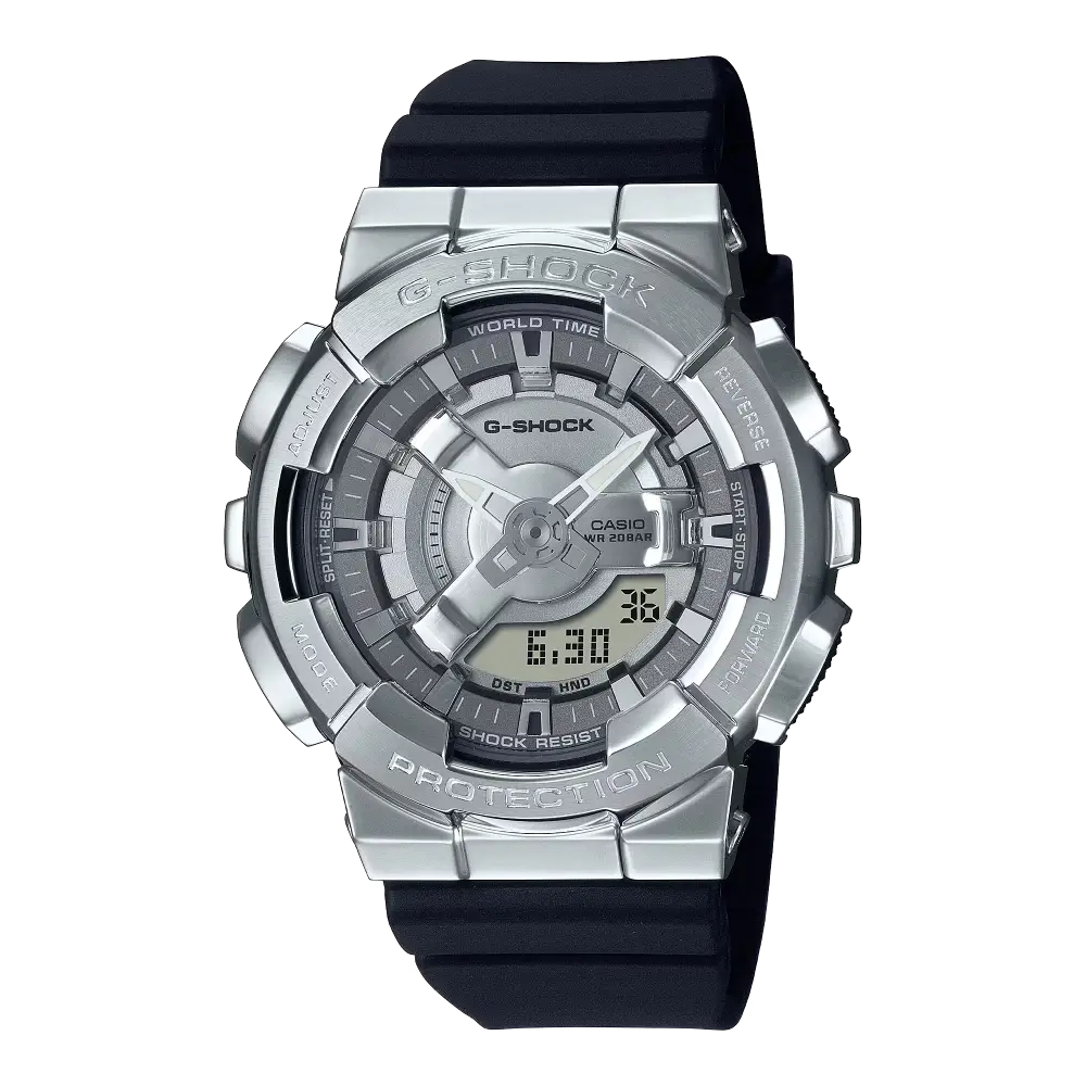 G-Shock Analog Digital GM-S110-1ADR Silver Dial Stainless Steel Women's Watch