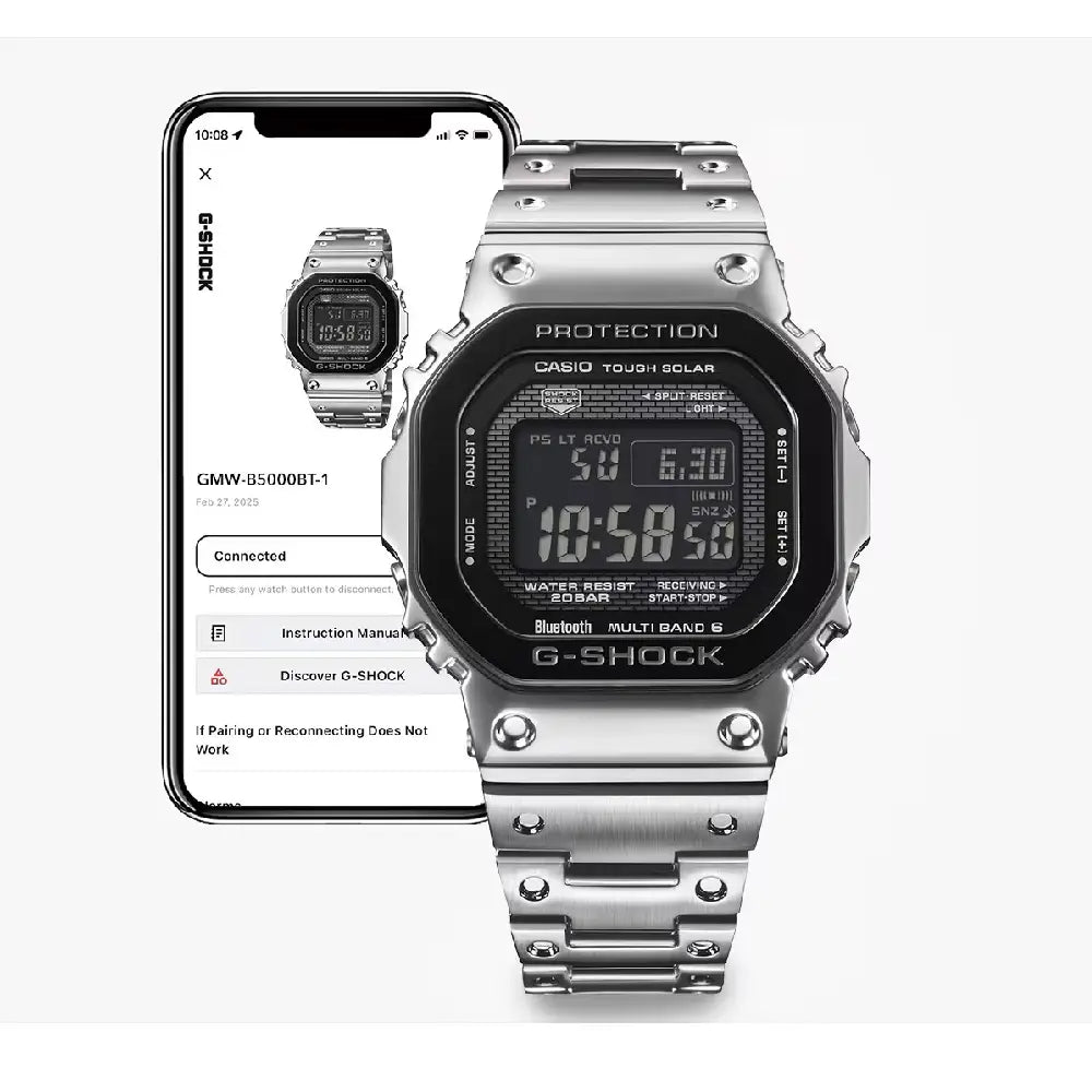 Casio G-Shock Full Metal Digital GMW-B5000BT-1A Men's Watch