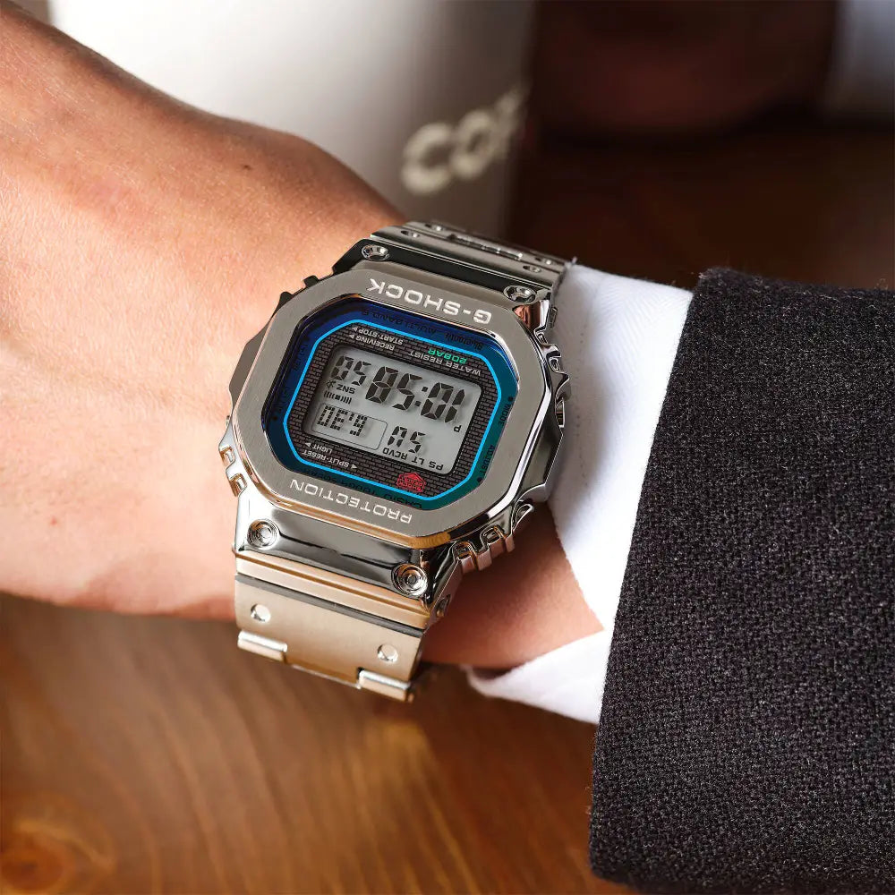 Casio G-Shock Metal GMW-B5000PC-1DR Blue Dial Stainless Steel Casio G-Shock Metal GMW-B5000PC-1DR Blue Dial Stainless Steel