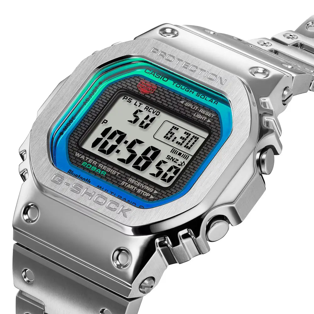 G-Shock Metal GMW-B5000PC-1DR Blue Dial Stainless Steel Men's Watch