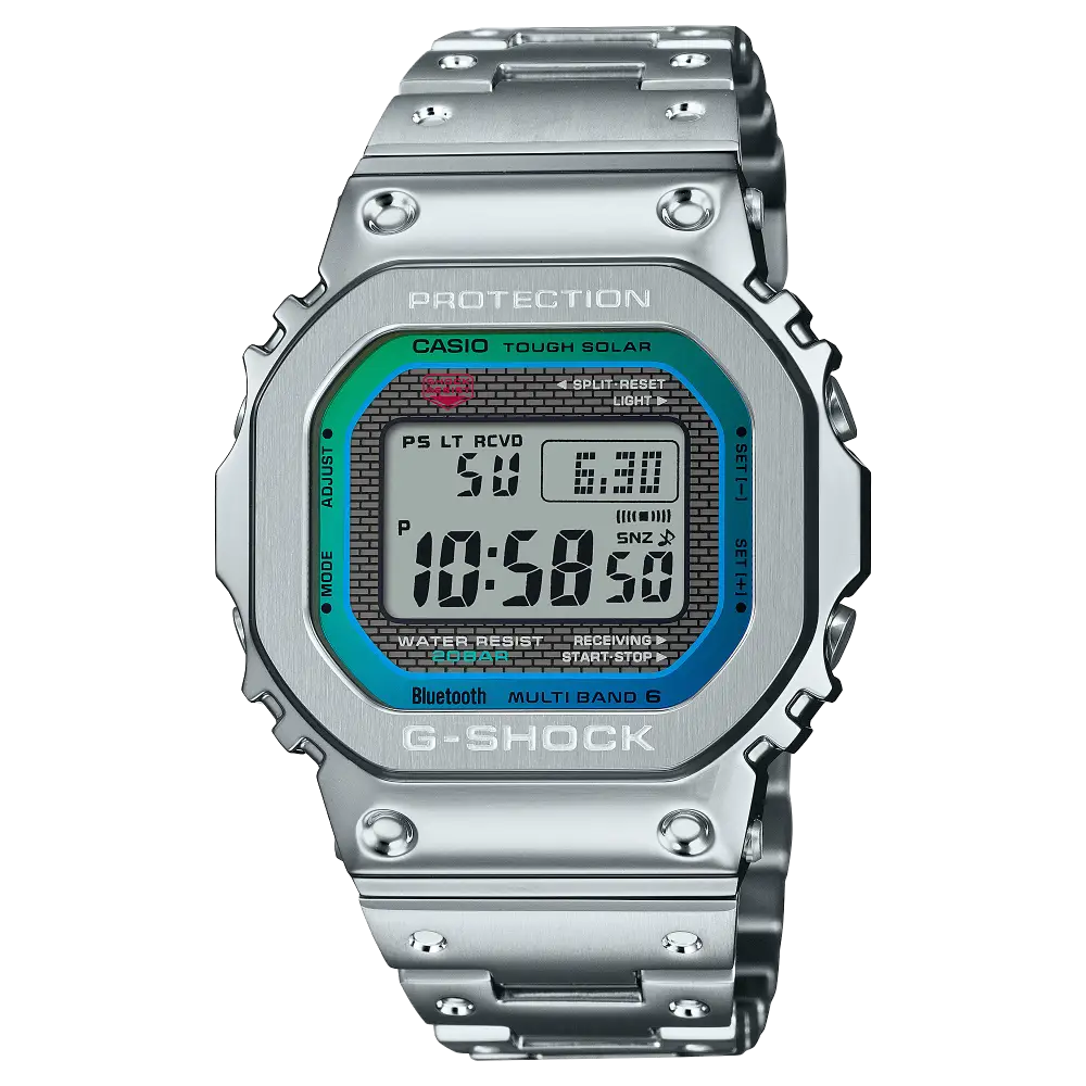 G-Shock Metal GMW-B5000PC-1DR Blue Dial Stainless Steel Men's Watch