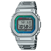 Casio G-Shock Metal GMW-B5000PC-1DR Blue Dial Stainless Steel Men's Watch