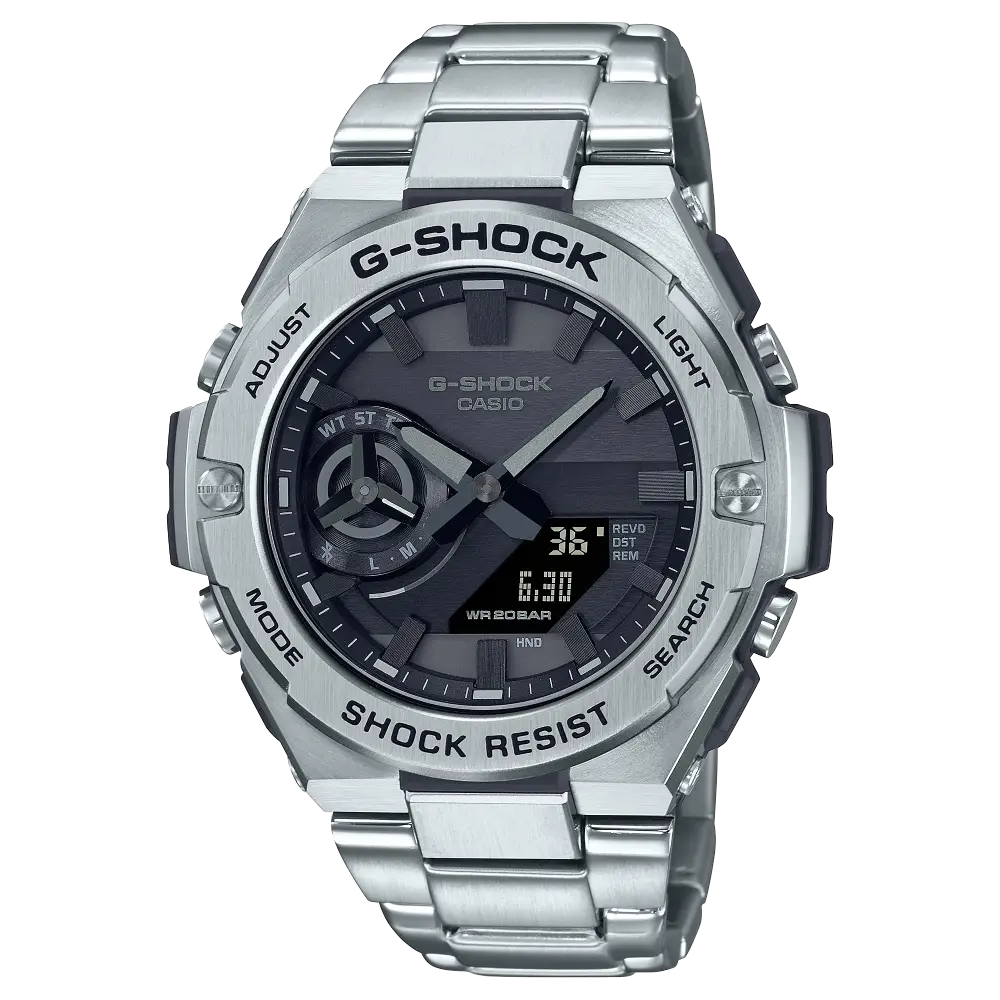 G-Shock G-Steel GST-B500D-1A1DR Black Dial Stainless Steel Men's Watch