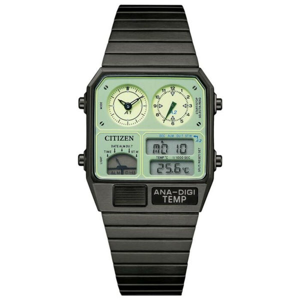 【adgj67】 Citizen JG2147-85X Men's Ana-Digi Watch Light Green Dial – MonaWatch