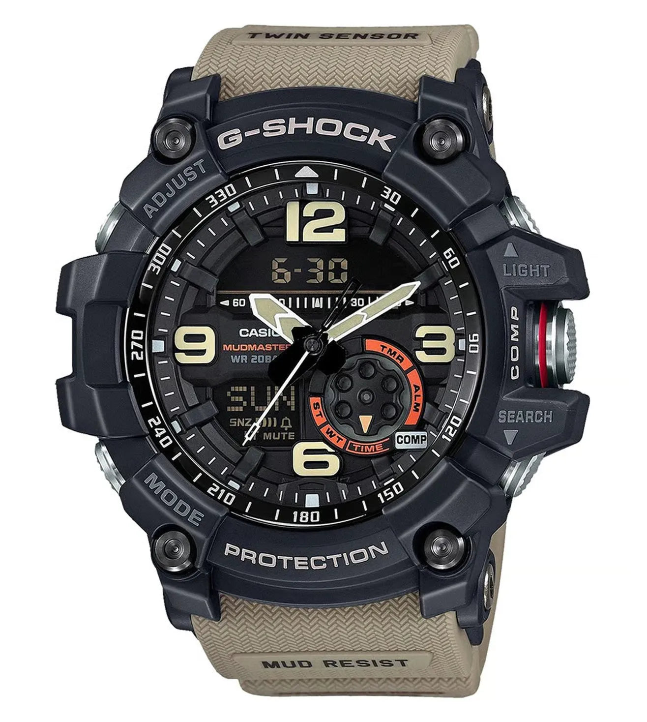 Casio G-Shock Mudmaster Series GG-1000-1A5DR Black Dial  Resin Strap Men's Watch