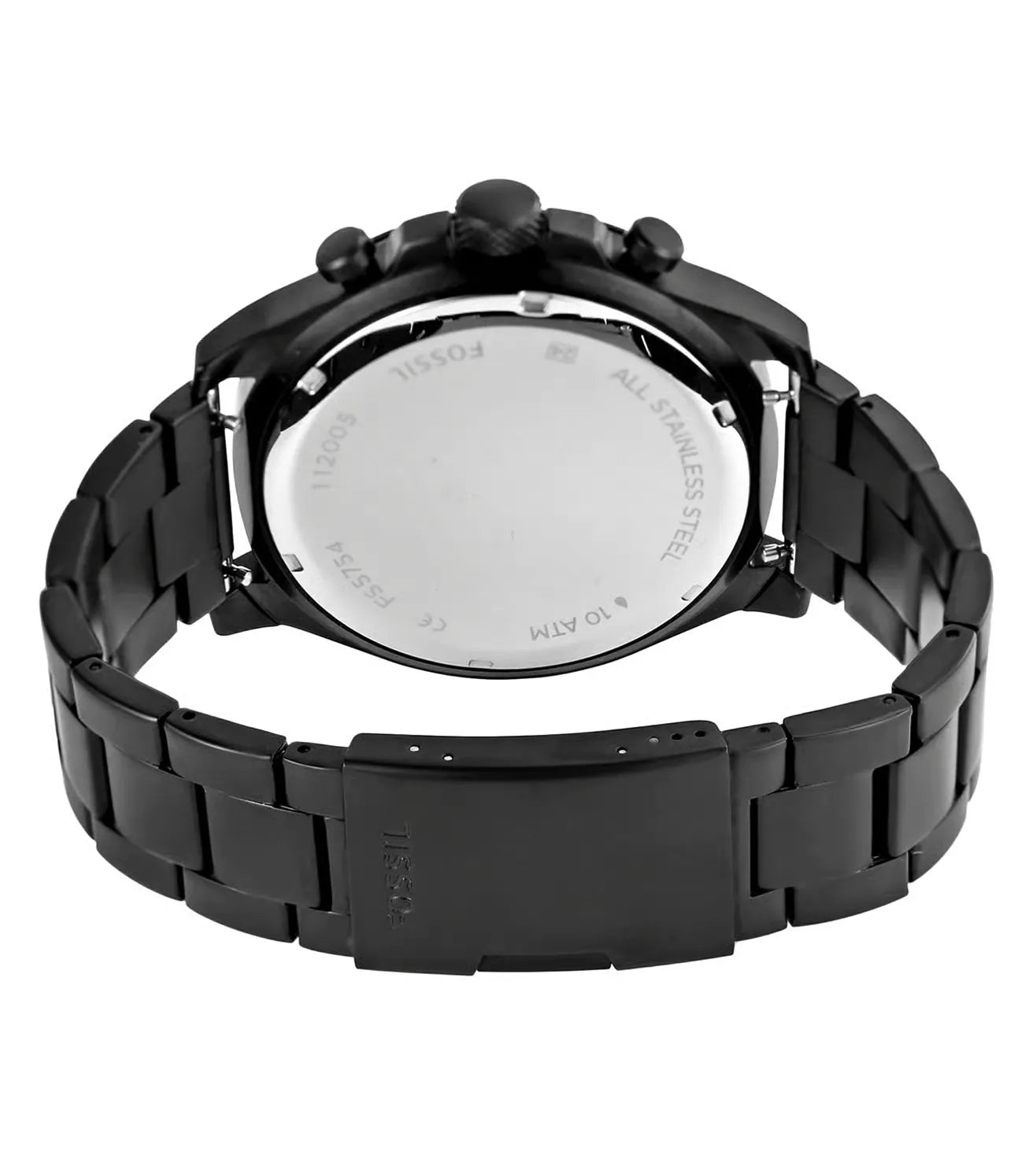 Fossil Latitude FS5754 Chronograph Black Dial Stainless Steel Men's Watch