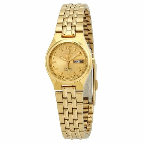 Seiko 5 SYMK36J1 Automatic Gold Dial Stainless Steel Ladies Watch
