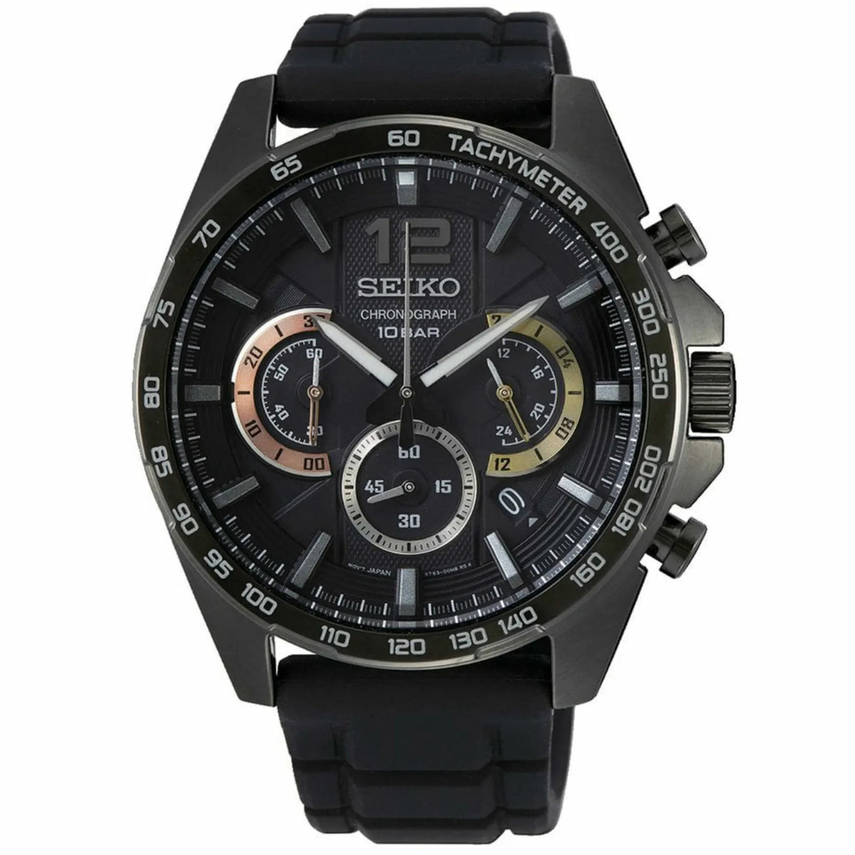 Seiko SSB349P1 Conceptual Chronograph Quartz Black Dial – MonaWatch