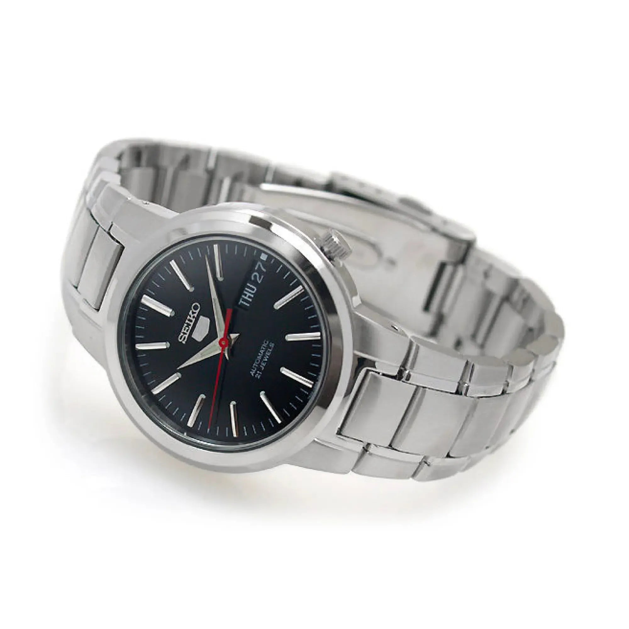 Seiko 5 SNKA07 Automatic Black Dial Stainless Steel Men's Watch