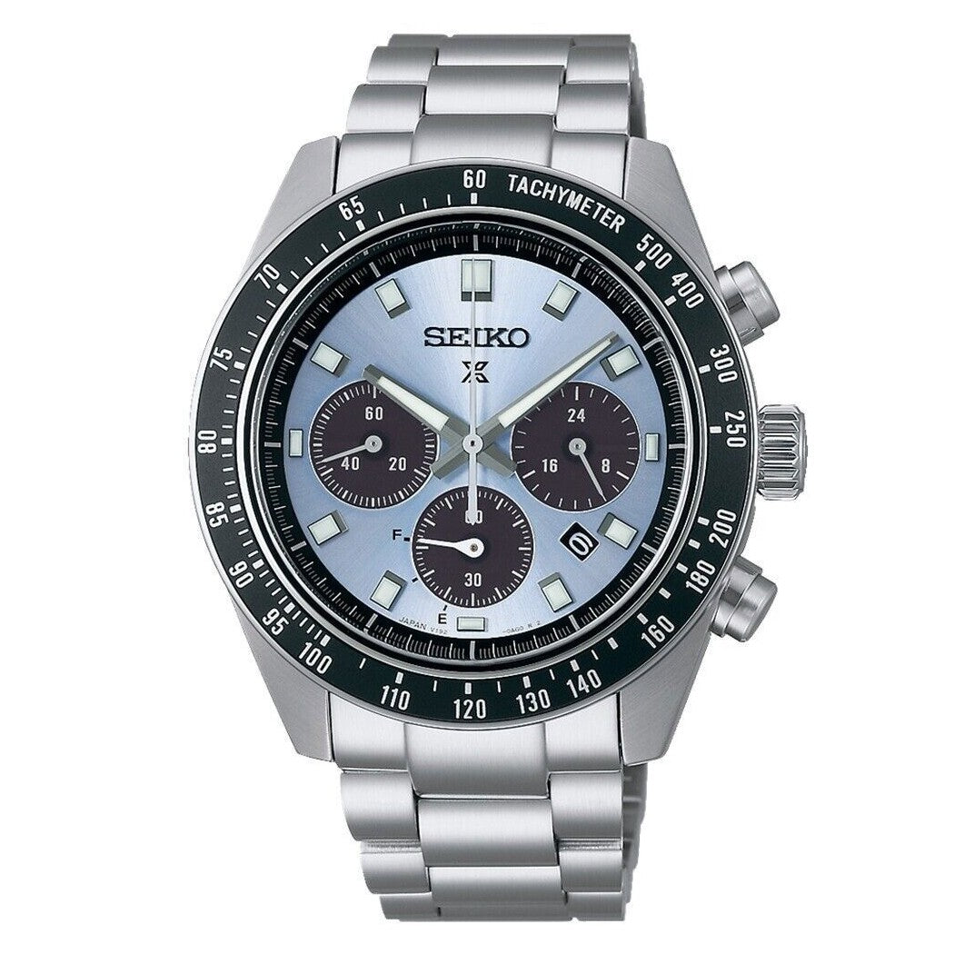 Seiko SSC935P1 Speedtimer Solar Chronograph white dial stainless steel men’s watch