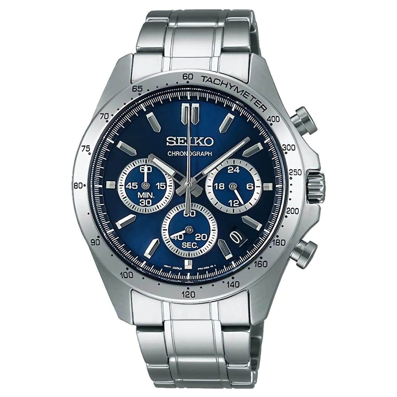 Seiko Spirit SBTR011 Chronograph Blue Dial Stainless Steel Men's Watch