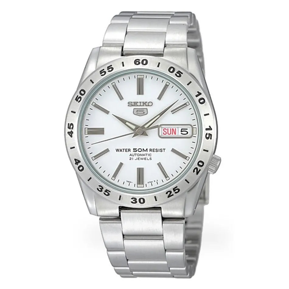 Seiko 5 SNKD97J1 Automatic White Dial Stainless Steel Men's Watch