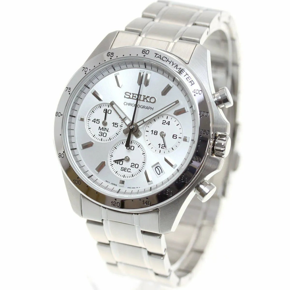 Seiko Spirit SBTR009 Chronograph Silver Dial Stainless Steel Men's Watch