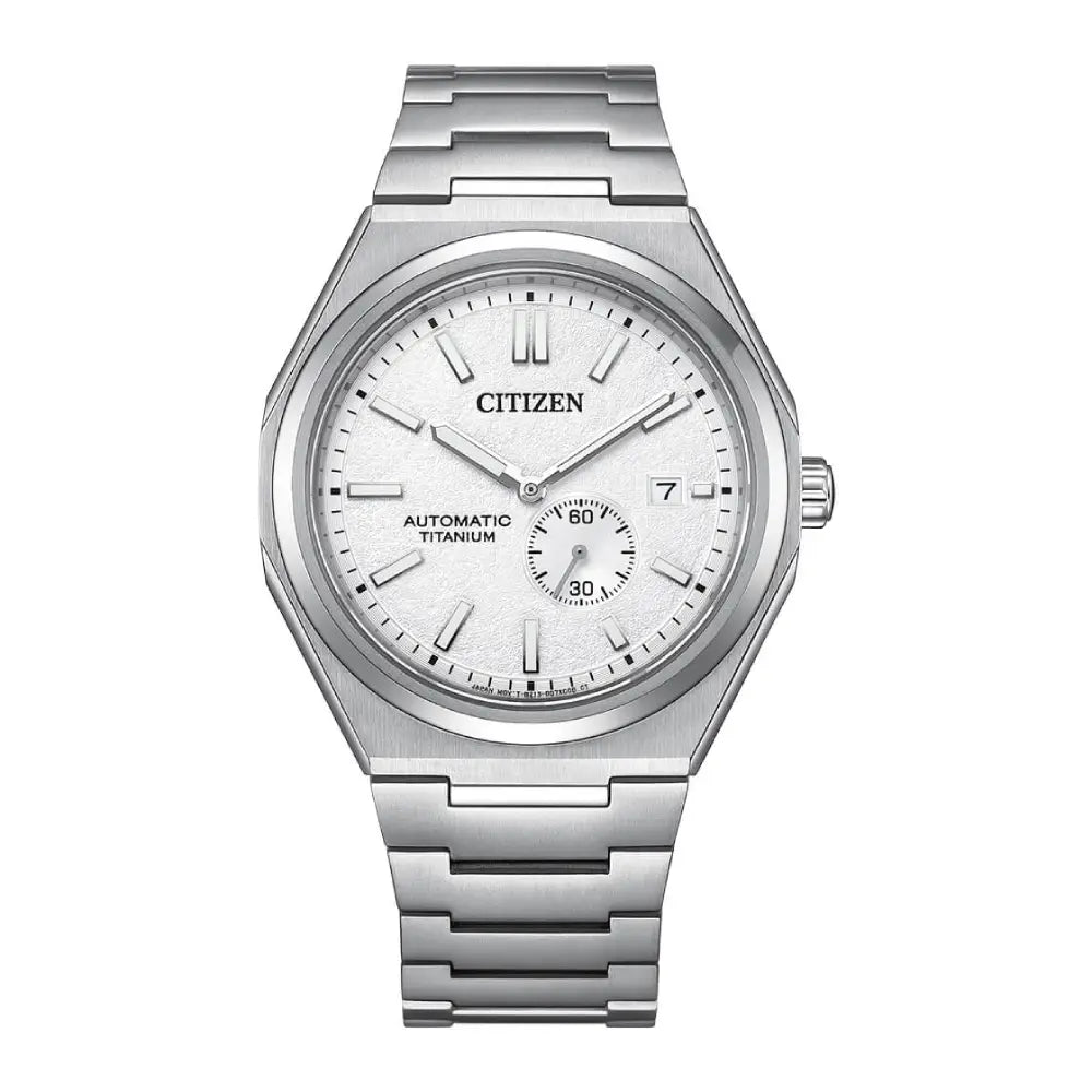 Citizen Zenshin Super Titanium Automatic NJ0180-80A White Dial Titanium Men's Watch