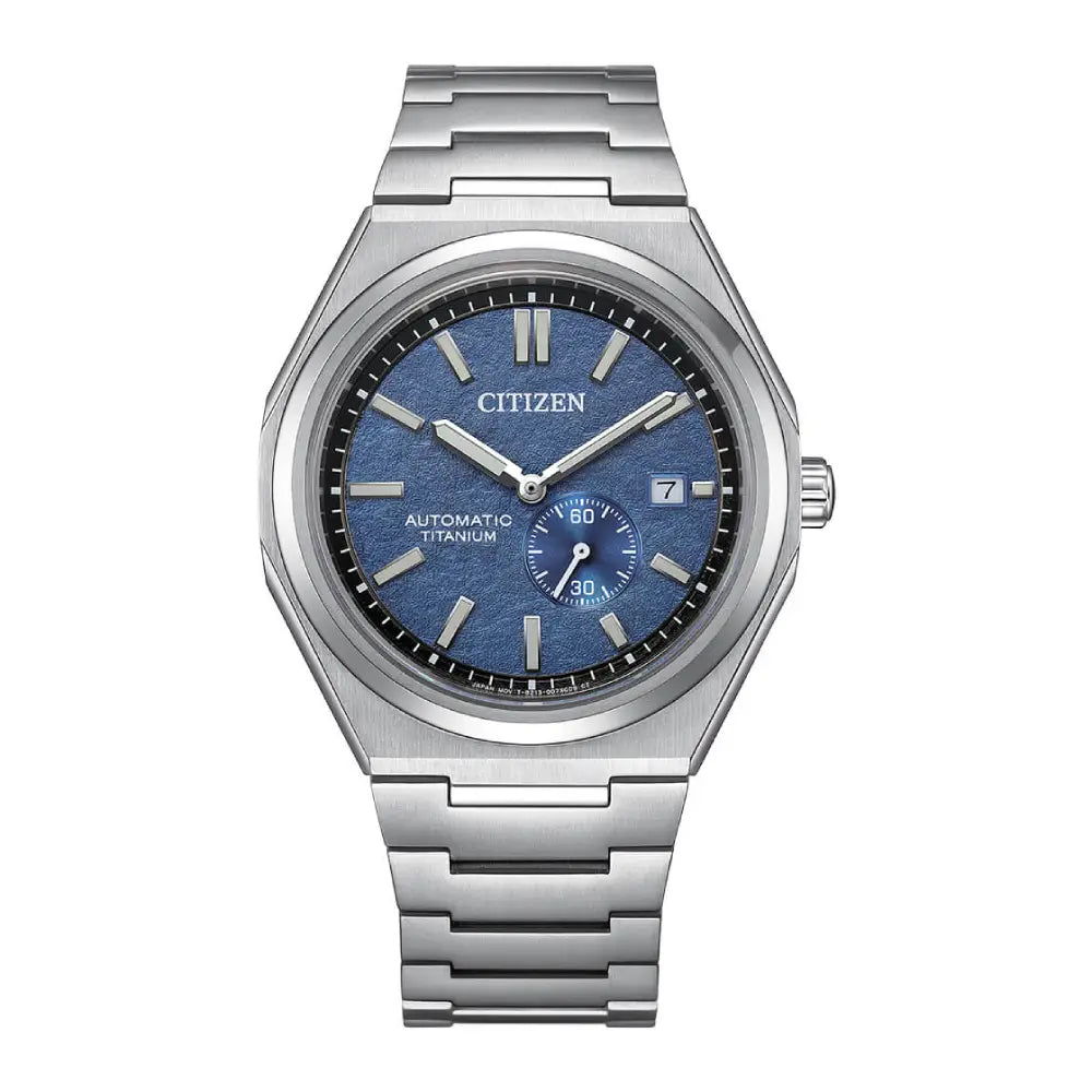 Citizen Zenshin Super Titanium Automatic NJ0180-80L Blue Dial Titanium Men's Watch