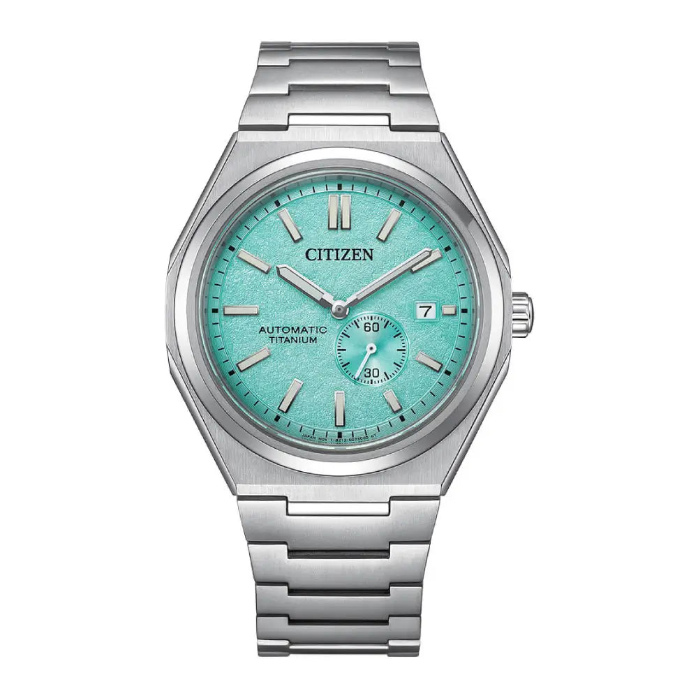 Citizen Zenshin Super Titanium Automatic NJ0180-80M Light Green Dial Titanium Men's Watch