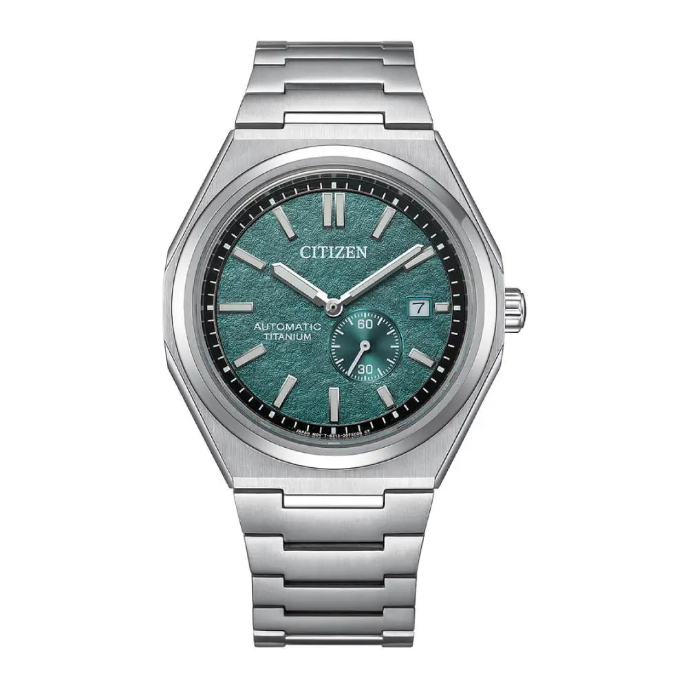 Citizen Zenshin Super Titanium Automatic NJ0180-80X Teal Blue Dial Titanium Men's Watch