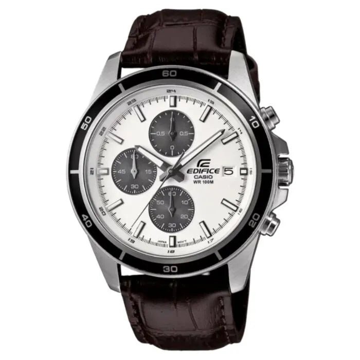 Casio Edifice Standard Chronograph EFR-526L-7AVUDF White Dial Stainless Steel Men's Watch