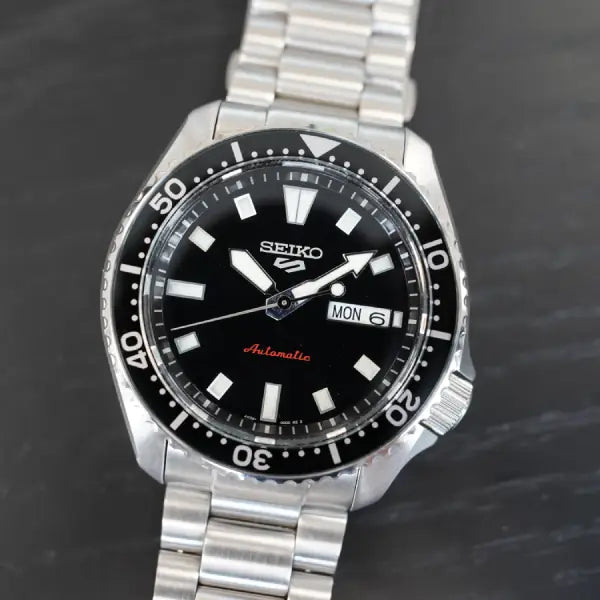 Seiko 5 Sports SKX Series SRPL85 Black Dial Automatic Stainless Steel Men's Watch