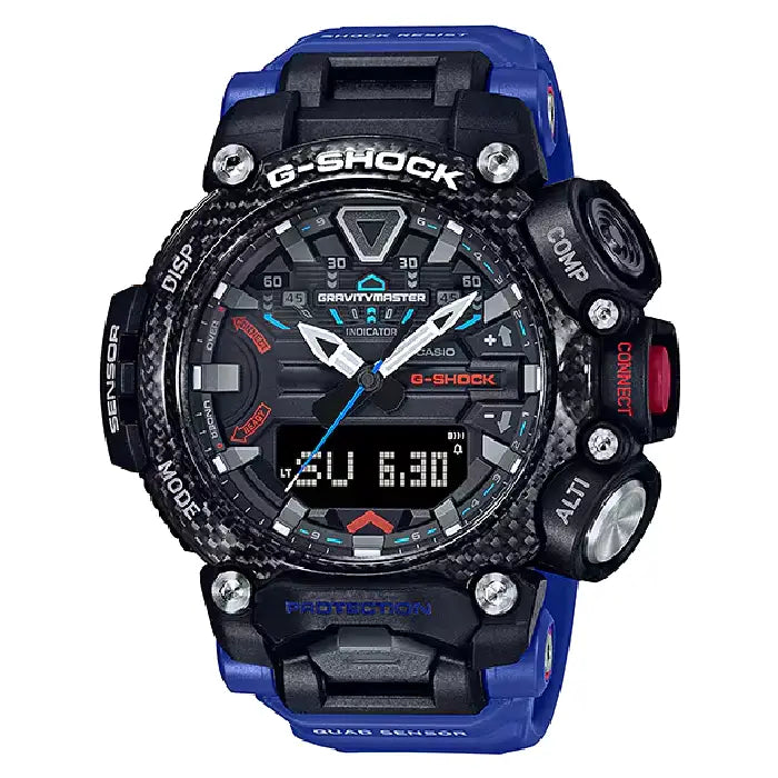 Casio G Shock Gravitymaster GR-B200-1A2 Analog-Digital Bluetooth Black Dial Resin Strap Men's Watch