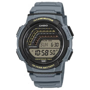Casio WS-1800H-2AV digital tide graph moon phase navy blue 51.3mm resin strap men's watch