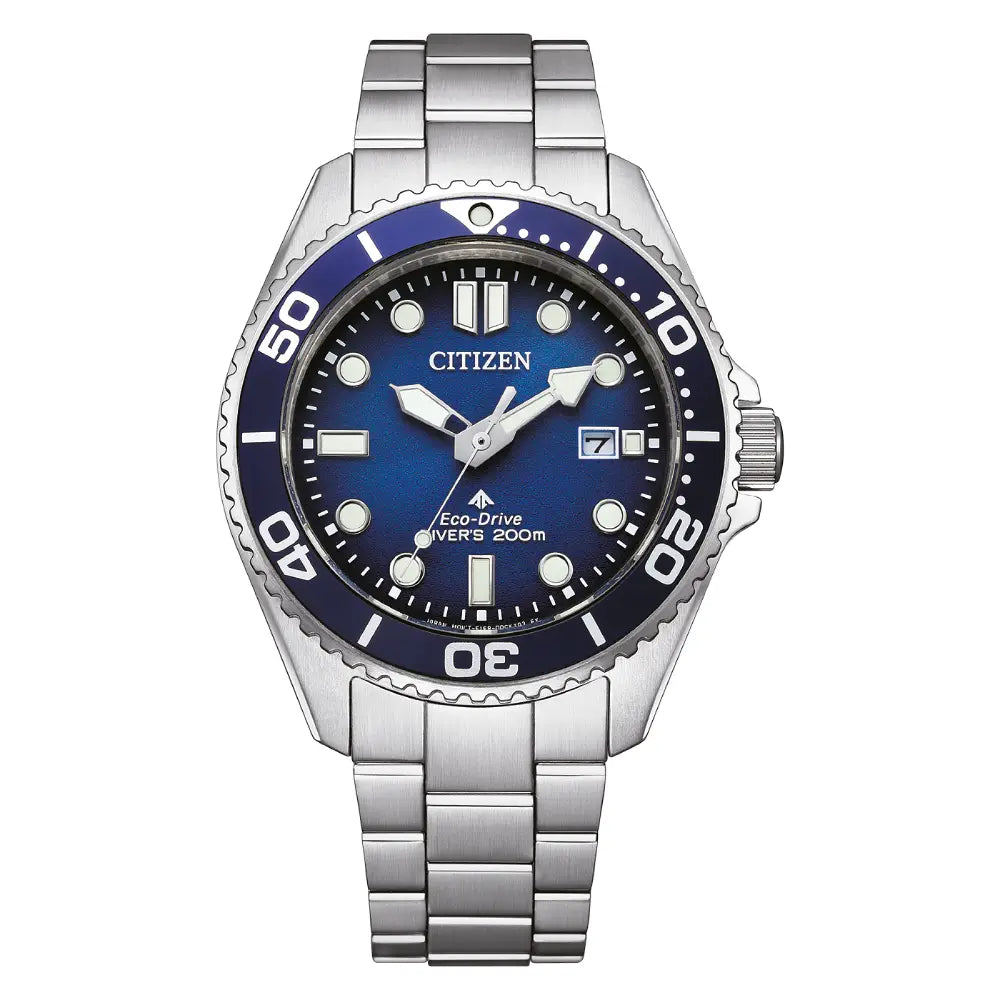 Citizen Promaster BN0260-54L Eco-Drive Diver Blue Dial 41mm Stainless Steel Men's Watch