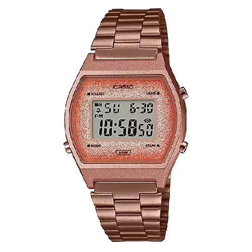 Casio Vintage Digital B640WCG-5DF Rose Gold Dial Stainless Steel Unisex Watch
