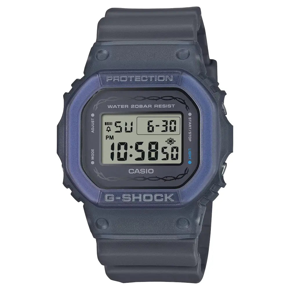 Casio G-Shock DW-5600RS-8D Blue Rose Miracle men’s watch front view